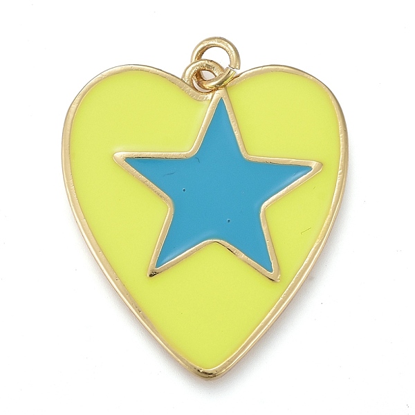 PandaHall Brass Enamel Pendants, Long-Lasting Plated, with Jump Rings, Real 18K Gold Plated, Heart with Star, Mixed Color, 29x26x2mm, Jump..., Multicolor
PandaHall Brass Enamel Pendants, Long-Lasting Plated, with Jump Rings, Real 18K Gold Plated, Heart with Star, Mixed Color, 29x26x2mm, Jump..., Multicolor