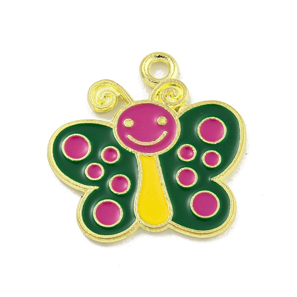 PandaHall Alloy Enamel Pendants, Golden, Butterfly Charm, Dark Green, 24x24x1.5mm, Hole: 2mm Alloy+Enamel Butterfly
PandaHall Alloy Enamel Pendants, Golden, Butterfly Charm, Dark Green, 24x24x1.5mm, Hole: 2mm Alloy+Enamel Butterfly