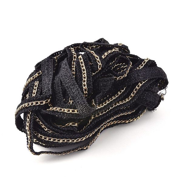 PandaHall Nylon Trim Ribbon, with Aluminium Curb Chains, for Cloth DIY Making Decorate, Black, 1/2"(12mm) Nylon None Black
PandaHall Nylon Trim Ribbon, with Aluminium Curb Chains, for Cloth DIY Making Decorate, Black, 1/2"(12mm) Nylon None Black
