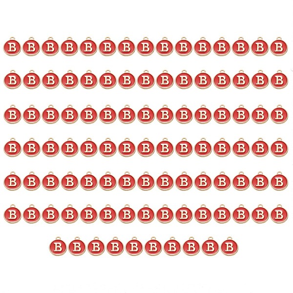 PandaHall Golden Plated Enamel Alloy Charms, Enamelled Sequins, Flat Round, Red, Letter.B, 14x12x2mm, Hole: 1.5mm, 100pcs/Box Alloy+Enamel...
PandaHall Golden Plated Enamel Alloy Charms, Enamelled Sequins, Flat Round, Red, Letter.B, 14x12x2mm, Hole: 1.5mm, 100pcs/Box Alloy+Enamel...