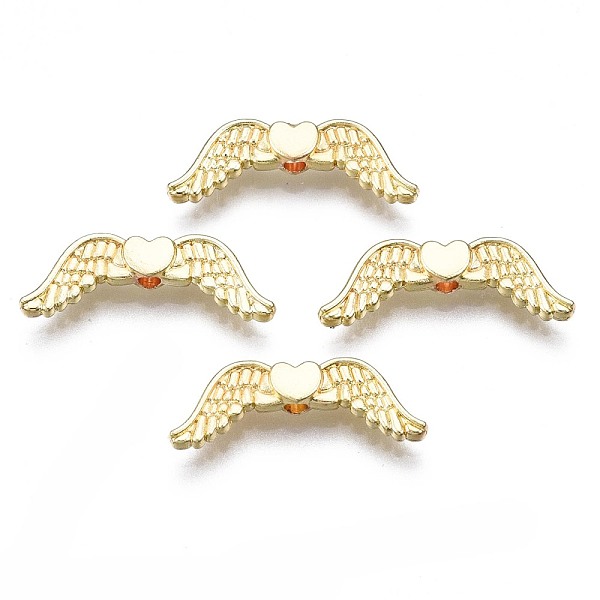 PandaHall Rack Plating Alloy Beads, Cadmium Free & Lead Free, Wing, Light Gold, 7x20x3mm, Hole: 1.5mm Alloy Wing
PandaHall Rack Plating Alloy Beads, Cadmium Free & Lead Free, Wing, Light Gold, 7x20x3mm, Hole: 1.5mm Alloy Wing