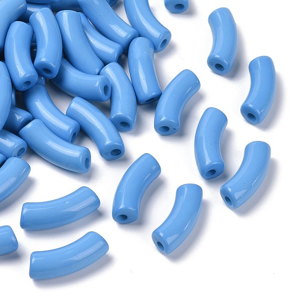 PandaHall Opaque Acrylic Beads, Curved Tube, Dodger Blue, 34.5x13x11mm, Hole: 3.5mm Acrylic Tube
PandaHall Opaque Acrylic Beads, Curved Tube, Dodger Blue, 34.5x13x11mm, Hole: 3.5mm Acrylic Tube