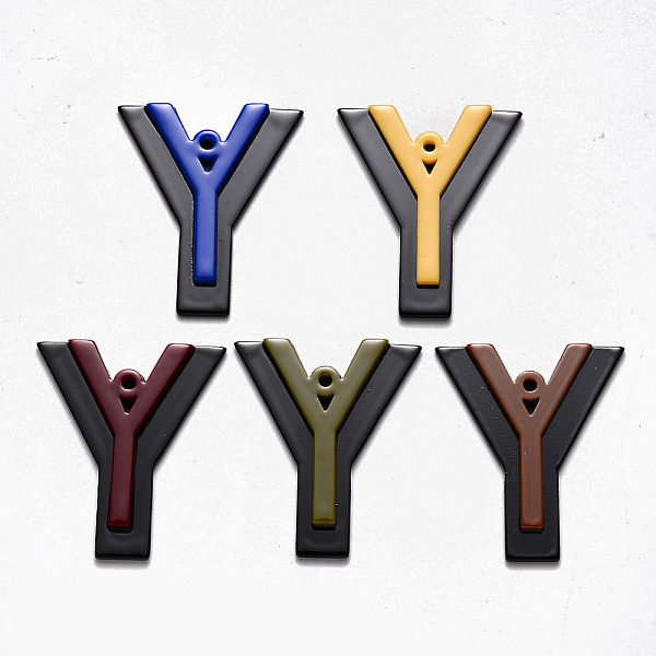 PandaHall Cellulose Acetate(Resin) Pendants, Mixed Letters, Mixed Color, 36.5~38x27~32x4~5mm, Hole: 1.5~2mm Cellulose Acetate Letter Y..., Multicolor
PandaHall Cellulose Acetate(Resin) Pendants, Mixed Letters, Mixed Color, 36.5~38x27~32x4~5mm, Hole: 1.5~2mm Cellulose Acetate Letter Y..., Multicolor