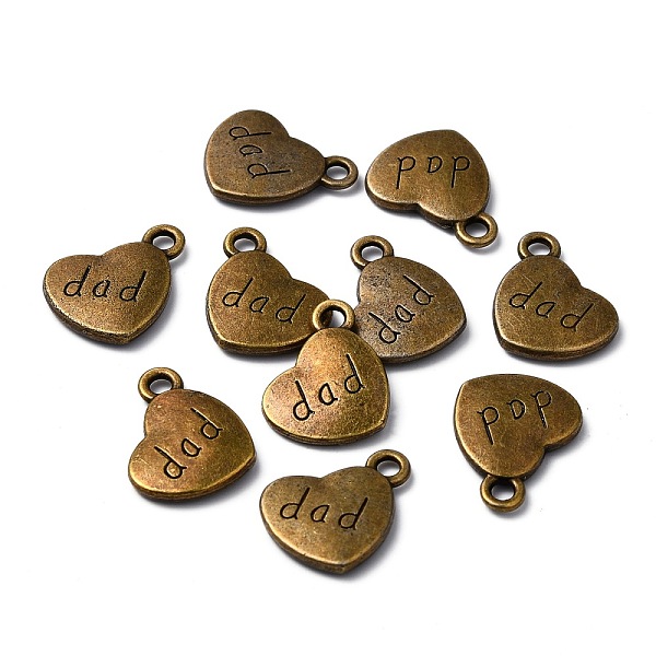 PandaHall Tibetan Style Alloy Family Charms, Heart with Word dad, Cadmium Free & Nickel Free & Lead Free, Antique Bronze, 13x15x3mm, Hole...
PandaHall Tibetan Style Alloy Family Charms, Heart with Word dad, Cadmium Free & Nickel Free & Lead Free, Antique Bronze, 13x15x3mm, Hole...