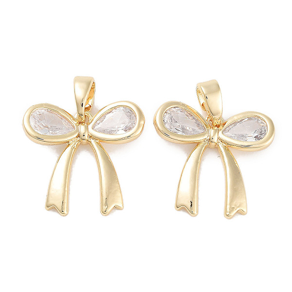 PandaHall Brass Micro Pave Cubic Zirconia Pendants, Bowknot Charms, Real 18K Gold Plated, 15.5x15.5x2.8mm, Hole: 2.8x3.4mm Brass+Cubic..., Clear
PandaHall Brass Micro Pave Cubic Zirconia Pendants, Bowknot Charms, Real 18K Gold Plated, 15.5x15.5x2.8mm, Hole: 2.8x3.4mm Brass+Cubic..., Clear