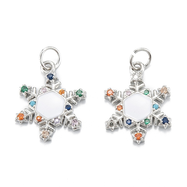 PandaHall Christmas Themed Brass Micro Pave Cubic Zirconia Pendants, with Enamel and Jump Rings, Long-Lasting Plated, Snowflake, Real...
PandaHall Christmas Themed Brass Micro Pave Cubic Zirconia Pendants, with Enamel and Jump Rings, Long-Lasting Plated, Snowflake, Real...
