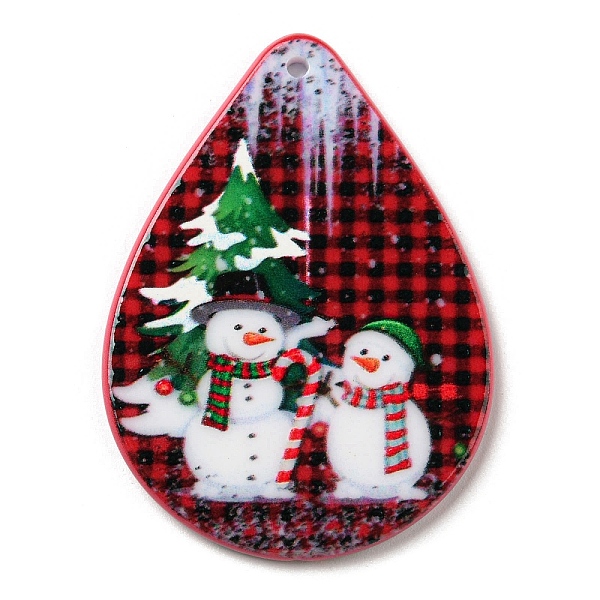 PandaHall Christmas Theme Acrylic Pendants, Teardrop, Snowman, 47.5x35x2.5mm, Hole: 1.8mm Acrylic Snowman Red
PandaHall Christmas Theme Acrylic Pendants, Teardrop, Snowman, 47.5x35x2.5mm, Hole: 1.8mm Acrylic Snowman Red