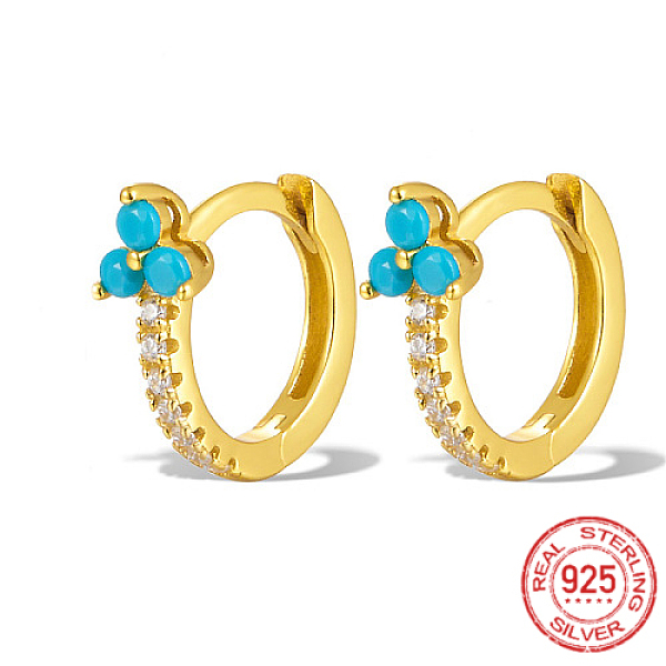 PandaHall Real 18K Gold Plated 925 Sterling Silver Micro Pave Cubic Zirconia Hoop Earrings, Clover, Deep Sky Blue, 12x10x1mm Sterling Silver...
PandaHall Real 18K Gold Plated 925 Sterling Silver Micro Pave Cubic Zirconia Hoop Earrings, Clover, Deep Sky Blue, 12x10x1mm Sterling Silver...