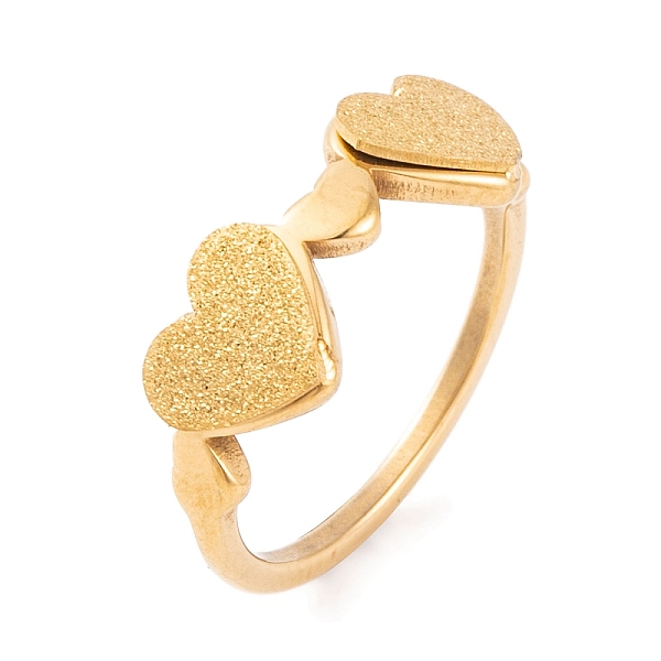 PandaHall 304 Stainless Steel Heart Finger Ring for Women, Golden, 7mm, US Size 6~9(16.5~18.9mm) 304 Stainless Steel Heart
PandaHall 304 Stainless Steel Heart Finger Ring for Women, Golden, 7mm, US Size 6~9(16.5~18.9mm) 304 Stainless Steel Heart