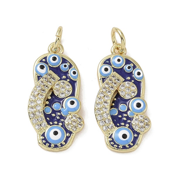 PandaHall Real 18K Gold Plated Brass Micro Pave Cubic Zirconia Pendants, with Enamel and Jump Ring, Slipper Charms, Dark Blue, 21.5x10x3.5mm...
PandaHall Real 18K Gold Plated Brass Micro Pave Cubic Zirconia Pendants, with Enamel and Jump Ring, Slipper Charms, Dark Blue, 21.5x10x3.5mm...