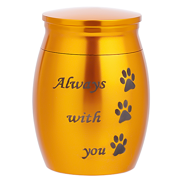 PandaHall 316 Stainless Steel Pet Cinerary Casket, Column with Paw Print Pattern, Gold, 40x30mm Stainless Steel Paw Print Gold
PandaHall 316 Stainless Steel Pet Cinerary Casket, Column with Paw Print Pattern, Gold, 40x30mm Stainless Steel Paw Print Gold