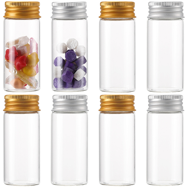 PandaHall SUNNYCLUE 24Pcs 2 Colors Clear Glass Bottles Bead Containers, Screw Top Bead Storage Tubes with Aluminum Cap, Column, Mixed Color...
PandaHall SUNNYCLUE 24Pcs 2 Colors Clear Glass Bottles Bead Containers, Screw Top Bead Storage Tubes with Aluminum Cap, Column, Mixed Color...