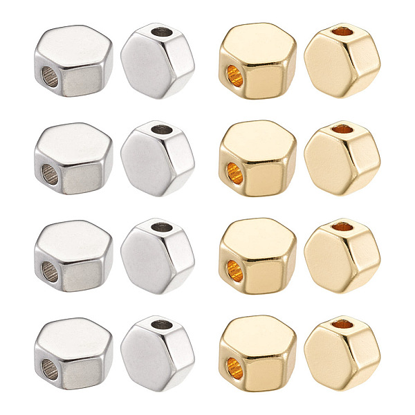 PandaHall Kissitty 50Pcs 2 Colors Brass Spacer Beads, Nickel Free, Real 18K Gold Plated & Real Platinum Plated, Hexagon, Mixed Color...
PandaHall Kissitty 50Pcs 2 Colors Brass Spacer Beads, Nickel Free, Real 18K Gold Plated & Real Platinum Plated, Hexagon, Mixed Color...