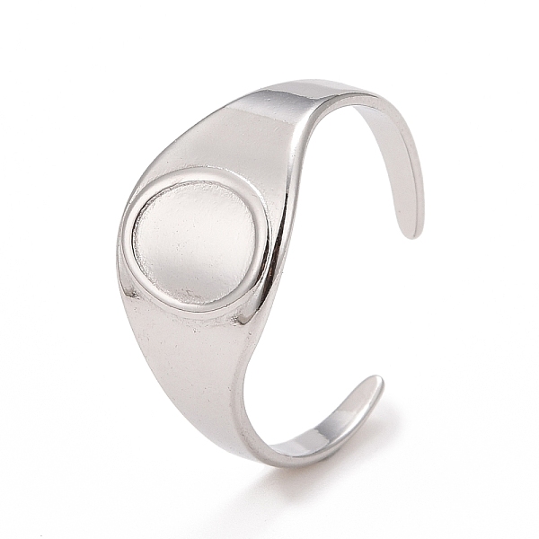 PandaHall 304 Stainless Steel Oval Chunky Open Cuff Ring for Women, Stainless Steel Color, US Size 8 1/2(18.5mm) 304 Stainless Steel
PandaHall 304 Stainless Steel Oval Chunky Open Cuff Ring for Women, Stainless Steel Color, US Size 8 1/2(18.5mm) 304 Stainless Steel