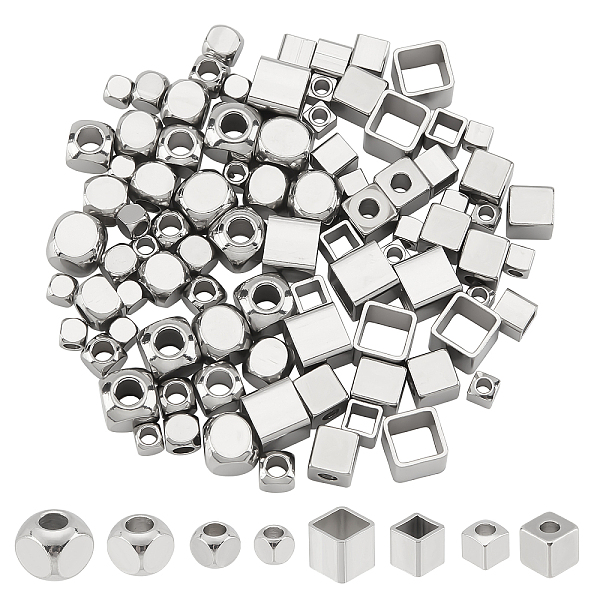 PandaHall DICOSMETIC 96Pcs Stainless Steel Cube Beads 8 Styel Spacer Beads Smooth Loose Beads for Necklaces, Bracelets and Jewelry...
PandaHall DICOSMETIC 96Pcs Stainless Steel Cube Beads 8 Styel Spacer Beads Smooth Loose Beads for Necklaces, Bracelets and Jewelry...