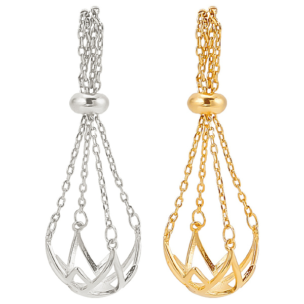 PandaHall DELORIGIN 2Pcs 2 Colors Brass Pearl Cage Pendant Mounting, Adjustable Charms Blank for Pearl Jewelry Making, Flower, Platinum &...
PandaHall DELORIGIN 2Pcs 2 Colors Brass Pearl Cage Pendant Mounting, Adjustable Charms Blank for Pearl Jewelry Making, Flower, Platinum &...