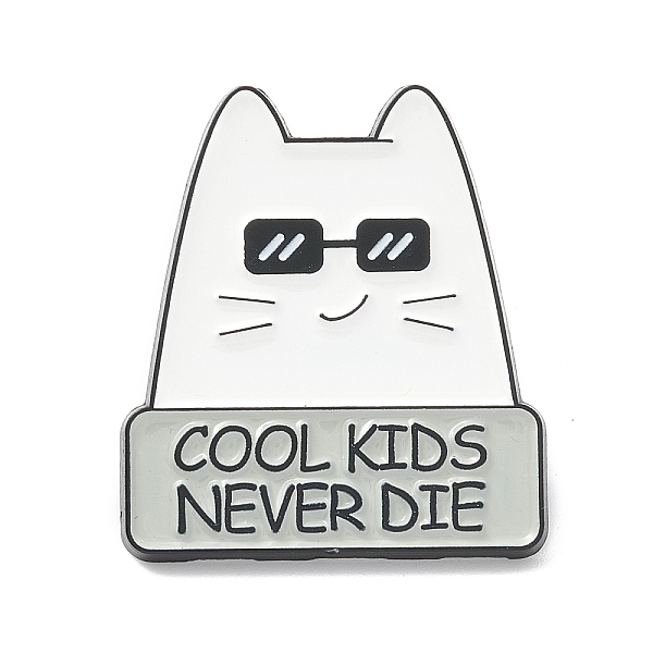 PandaHall Word Cool Kids Never Die Alloy Brooch, Cat with Sunglasses Lapel Pin for Backpack Clothes, Electrophoresis Black, White...
PandaHall Word Cool Kids Never Die Alloy Brooch, Cat with Sunglasses Lapel Pin for Backpack Clothes, Electrophoresis Black, White...