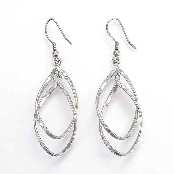 PandaHall 304 Stainless Steel Dangle Earrings, Carved, Horse Eye, Stainless Steel Color, 65mm, Pendant: 46x19x4mm, Pin: 0.7mm 304 Stainless...
PandaHall 304 Stainless Steel Dangle Earrings, Carved, Horse Eye, Stainless Steel Color, 65mm, Pendant: 46x19x4mm, Pin: 0.7mm 304 Stainless...