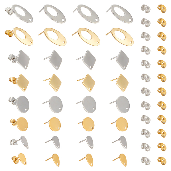 PandaHall MAYJOYDIY 32pcs 2 Colors 304 Stainless Steel Stud Earring Findings Oval/Rhombus/Flat Round/Teardrop Earring Posts Earring Backs...
PandaHall MAYJOYDIY 32pcs 2 Colors 304 Stainless Steel Stud Earring Findings Oval/Rhombus/Flat Round/Teardrop Earring Posts Earring Backs...