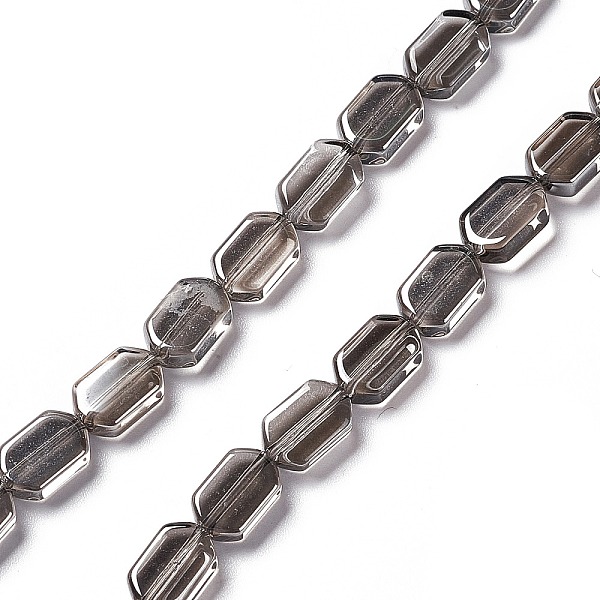 PandaHall Electroplate Glass Beads Strands, Pearl Luster Plated, Rectangle, Gray, 9.5x6~6.5x3.5mm, Hole: 1mm, about 68pcs/strand, 25.59''...
PandaHall Electroplate Glass Beads Strands, Pearl Luster Plated, Rectangle, Gray, 9.5x6~6.5x3.5mm, Hole: 1mm, about 68pcs/strand, 25.59''...