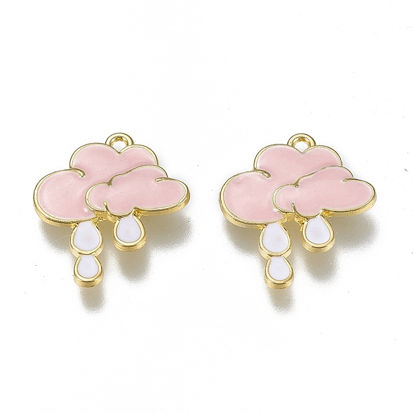 PandaHall Alloy Enamel Pendants, Cadmium Free & Lead Free, Cloud with Raining, Golden, Pink, 24x20.5x3mm, Hole: 1.6mm Alloy+Enamel Cloud...
PandaHall Alloy Enamel Pendants, Cadmium Free & Lead Free, Cloud with Raining, Golden, Pink, 24x20.5x3mm, Hole: 1.6mm Alloy+Enamel Cloud...