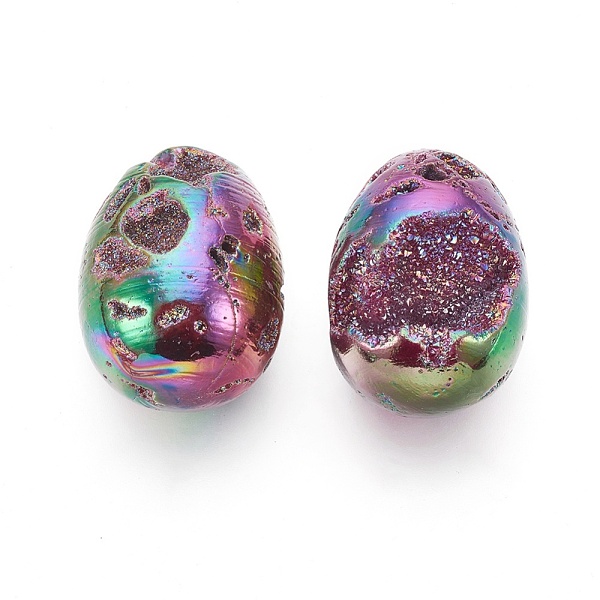 PandaHall Electroplated Natural Druzy Geode Quartz Home Display Decorations, Multi-color Plated, Egg Stone, For Easter, Multi-color Plated...
PandaHall Electroplated Natural Druzy Geode Quartz Home Display Decorations, Multi-color Plated, Egg Stone, For Easter, Multi-color Plated...