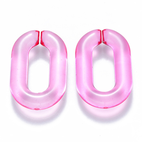 PandaHall Transparent Acrylic Linking Rings, Quick Link Connectors, for Cable Chains Making, Oval, Hot Pink, 31x19.5x5.5mm, Inner Diameter...
PandaHall Transparent Acrylic Linking Rings, Quick Link Connectors, for Cable Chains Making, Oval, Hot Pink, 31x19.5x5.5mm, Inner Diameter...
