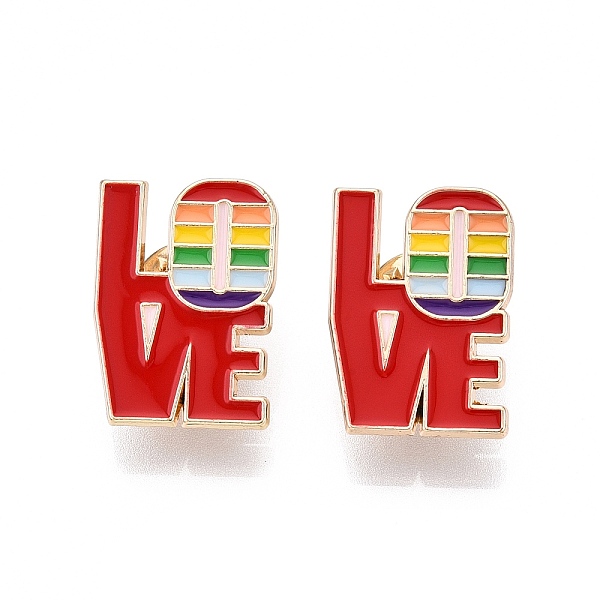 PandaHall Alloy Brooches, Enamel Pin, with Brass Butterfly Clutches, Word LOVE, Light Gold, Colorful, 24.5x17x2mm, Pin: 1mm Alloy+Enamel
PandaHall Alloy Brooches, Enamel Pin, with Brass Butterfly Clutches, Word LOVE, Light Gold, Colorful, 24.5x17x2mm, Pin: 1mm Alloy+Enamel