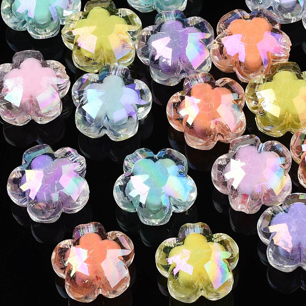 PandaHall AB Color Transparent Acrylic Beads, Bead in Bead, Flower, Mixed Color, 16.5x17x10.5mm, Hole: 2.5mm Acrylic Flower Multicolor
PandaHall AB Color Transparent Acrylic Beads, Bead in Bead, Flower, Mixed Color, 16.5x17x10.5mm, Hole: 2.5mm Acrylic Flower Multicolor