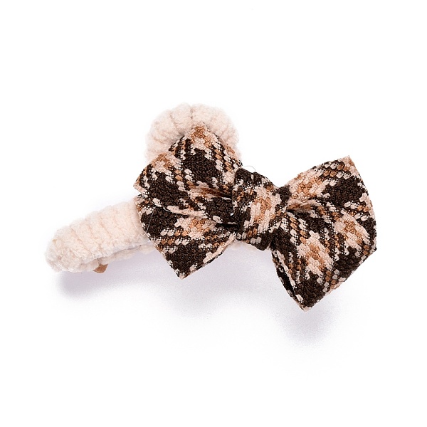 PandaHall Plastic Claw Hair Clips, Covered with Wool and Cloth, Bowknot & Heart, Coconut Brown, 90x57x37mm Plastic
PandaHall Plastic Claw Hair Clips, Covered with Wool and Cloth, Bowknot & Heart, Coconut Brown, 90x57x37mm Plastic