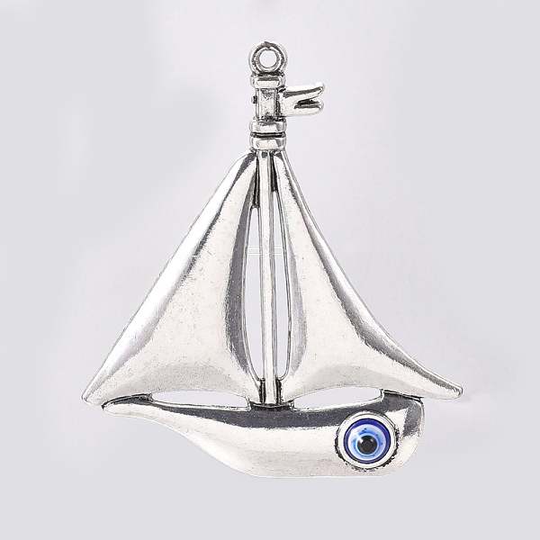 PandaHall Alloy Enamel Big Pendants, Sailboat, Antique Silver, 79x67x5.5mm, Hole: 3mm Alloy+Enamel Vehicle
PandaHall Alloy Enamel Big Pendants, Sailboat, Antique Silver, 79x67x5.5mm, Hole: 3mm Alloy+Enamel Vehicle