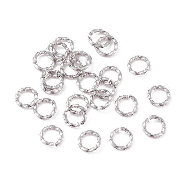 PandaHall 304 Stainless Steel Jump Rings, Open Jump Rings, Twisted, Stainless Steel Color, 18 Gauge, 6x1mm, Inner Diameter: 4mm 304...
PandaHall 304 Stainless Steel Jump Rings, Open Jump Rings, Twisted, Stainless Steel Color, 18 Gauge, 6x1mm, Inner Diameter: 4mm 304...