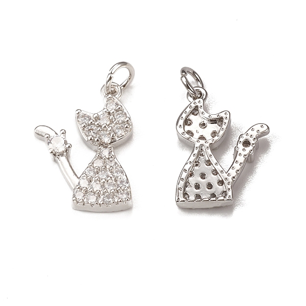 PandaHall Brass Micro Pave Cubic Zirconia Pendants, with Jump Ring, Cat Charm, Platinum, 17.5x12x2.5mm, Hole: 3mm Brass+Cubic Zirconia Cat..., Clear
PandaHall Brass Micro Pave Cubic Zirconia Pendants, with Jump Ring, Cat Charm, Platinum, 17.5x12x2.5mm, Hole: 3mm Brass+Cubic Zirconia Cat..., Clear
