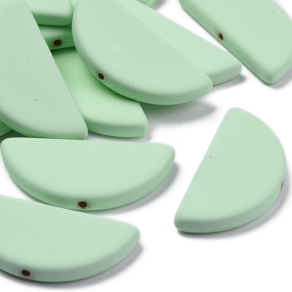 PandaHall Rubberized Style Acrylic Beads Strands, Half Round, Honeydew, 38x18x5mm, Hole: 2mm Acrylic Half Round Green
PandaHall Rubberized Style Acrylic Beads Strands, Half Round, Honeydew, 38x18x5mm, Hole: 2mm Acrylic Half Round Green