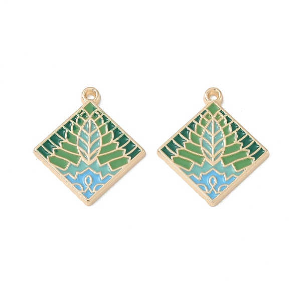 PandaHall Rack Plating Alloy Enamel Pendants, Rhombus with Leaf Charm, Cadmium Free & Nickel Free & Lead Free, Dark Sea Green, 28x25x2mm...
PandaHall Rack Plating Alloy Enamel Pendants, Rhombus with Leaf Charm, Cadmium Free & Nickel Free & Lead Free, Dark Sea Green, 28x25x2mm...