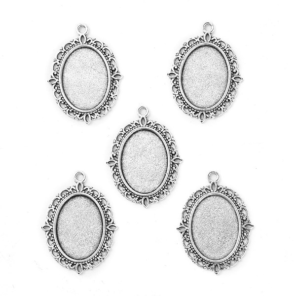 PandaHall Tibetan Style Antique Silver Alloy Flat Oval Pendant Cabochon Settings, Cadmium Free & Lead Free, Tray: 18x13mm, 29.5x22x2mm, Hole...
PandaHall Tibetan Style Antique Silver Alloy Flat Oval Pendant Cabochon Settings, Cadmium Free & Lead Free, Tray: 18x13mm, 29.5x22x2mm, Hole...