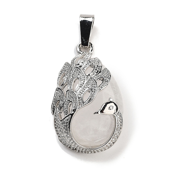 PandaHall Natural Quartz Crystal Teardrop Pendants, Alloy Peacock Rock Crystal Charms, Platinum, 33x19x10mm, Hole: 3.5x9mm Quartz Crystal...
PandaHall Natural Quartz Crystal Teardrop Pendants, Alloy Peacock Rock Crystal Charms, Platinum, 33x19x10mm, Hole: 3.5x9mm Quartz Crystal...
