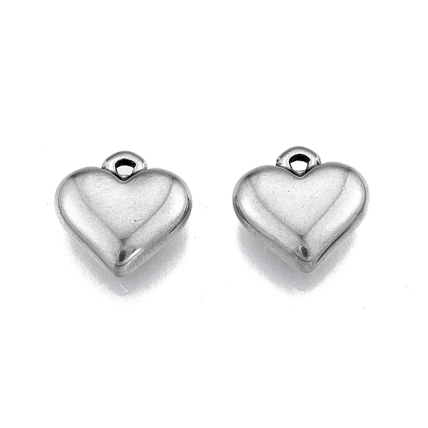 PandaHall 201 Stainless Steel Charms, Heart, Stainless Steel Color, 13x13x4mm, Hole: 1.4mm 201 Stainless Steel Heart
PandaHall 201 Stainless Steel Charms, Heart, Stainless Steel Color, 13x13x4mm, Hole: 1.4mm 201 Stainless Steel Heart
