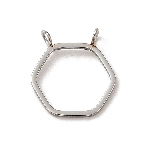 PandaHall 304 Stainless Steel Pendants, Hollow, Hexagon Charm, Stainless Steel Color, 17.5x16x3mm, Hole: 2mm 304 Stainless Steel Hexagon
PandaHall 304 Stainless Steel Pendants, Hollow, Hexagon Charm, Stainless Steel Color, 17.5x16x3mm, Hole: 2mm 304 Stainless Steel Hexagon