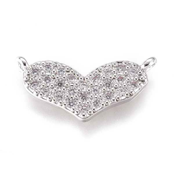 PandaHall Brass Micro Pave Cubic Zirconia Links Connectors, Heart, Clear, Platinum, 5.5x15x2mm, Hole: 0.8mm Brass+Cubic Zirconia Heart Clear
PandaHall Brass Micro Pave Cubic Zirconia Links Connectors, Heart, Clear, Platinum, 5.5x15x2mm, Hole: 0.8mm Brass+Cubic Zirconia Heart Clear