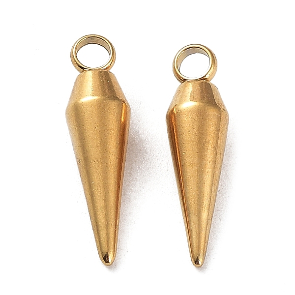 PandaHall Ion Plating(IP) 304 Stainless Steel Pendants, Cone Charm, Real 18K Gold Plated, 18x5mm, Hole: 2.2mm 304 Stainless Steel Cone
PandaHall Ion Plating(IP) 304 Stainless Steel Pendants, Cone Charm, Real 18K Gold Plated, 18x5mm, Hole: 2.2mm 304 Stainless Steel Cone