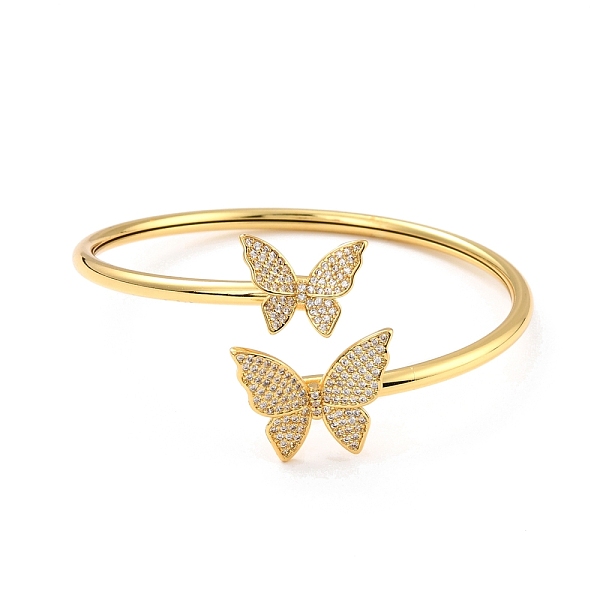 PandaHall Clear Cubic Zirconia Butterfly Cuff Bangle, Brass Micro Pave Cubic Zirconia Open Bangle for Women, Lead Free & Cadmium Free, Real...
PandaHall Clear Cubic Zirconia Butterfly Cuff Bangle, Brass Micro Pave Cubic Zirconia Open Bangle for Women, Lead Free & Cadmium Free, Real...