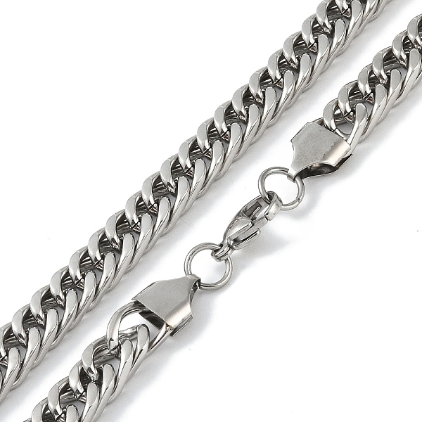 PandaHall 201 Stainless Steel Curb Chain Necklace, Stainless Steel Color, 24.21 inch(61.5cm) 201 Stainless Steel
PandaHall 201 Stainless Steel Curb Chain Necklace, Stainless Steel Color, 24.21 inch(61.5cm) 201 Stainless Steel