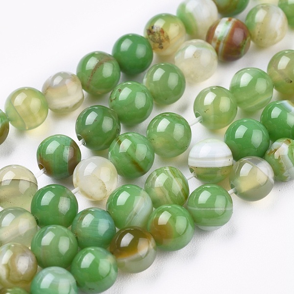 PandaHall Natural Striped Agate/Banded Agate Beads Strands, Dyed & Heated, Round, Green, 6mm, Hole: 1.2mm, about 65pcs/strand, 15.16 inch...
PandaHall Natural Striped Agate/Banded Agate Beads Strands, Dyed & Heated, Round, Green, 6mm, Hole: 1.2mm, about 65pcs/strand, 15.16 inch...
