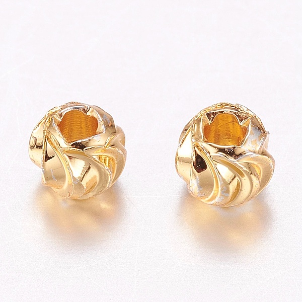 PandaHall Brass Corrugated Beads, Round, Long-Lasting Plated, Real 24K Gold Platedd, 4x3.5mm, Hole: 1.5mm Brass Round
PandaHall Brass Corrugated Beads, Round, Long-Lasting Plated, Real 24K Gold Platedd, 4x3.5mm, Hole: 1.5mm Brass Round