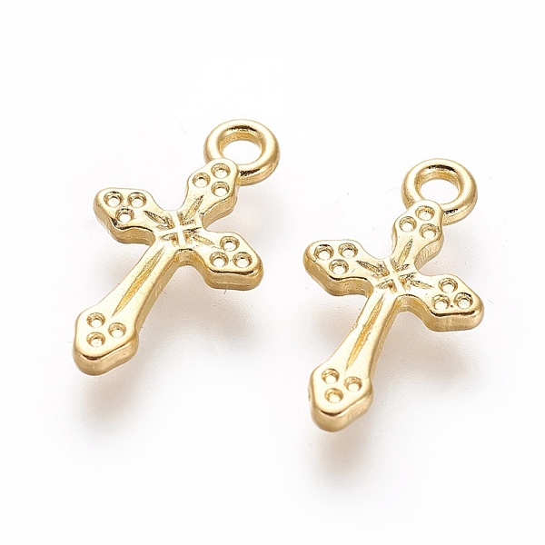 PandaHall Alloy Pendants, Lead Free and Cadmium Free, Cross, Golden, about 19mm long, 10.5mm wide, 2mm thick, hole: 2mm Alloy Cross
PandaHall Alloy Pendants, Lead Free and Cadmium Free, Cross, Golden, about 19mm long, 10.5mm wide, 2mm thick, hole: 2mm Alloy Cross