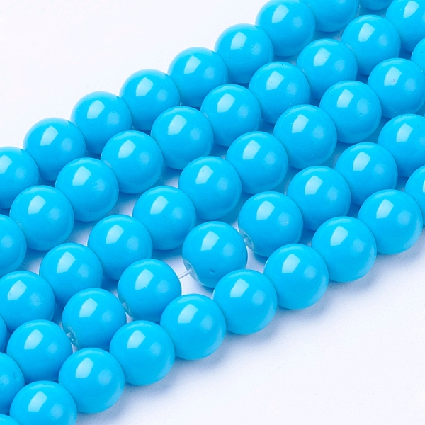 PandaHall Painted Glass Bead Strands, Baking Paint, Round, Deep Sky Blue, 10mm, Hole: 1.3~1.6mm, about 80pcs/strand, 31.4 inch Glass Round...
PandaHall Painted Glass Bead Strands, Baking Paint, Round, Deep Sky Blue, 10mm, Hole: 1.3~1.6mm, about 80pcs/strand, 31.4 inch Glass Round...