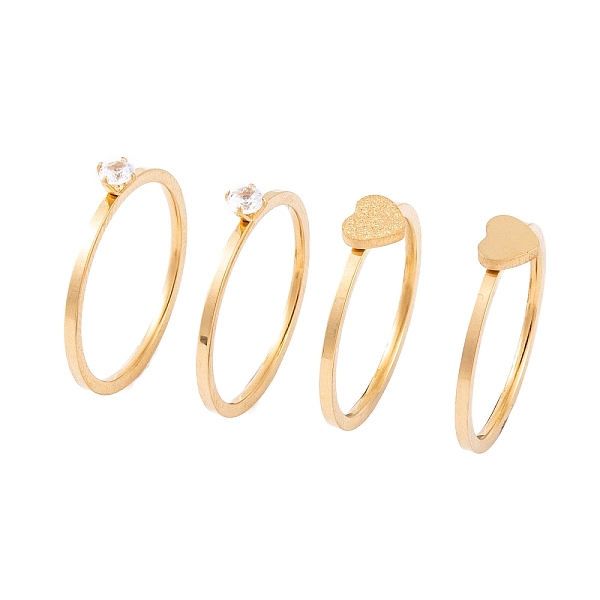 PandaHall Heart 304 Stainless Steel Finger Ring Set for Women, with Cubic Zirconia, Golden, 20mm, US Size 6~9(16.5~18.9mm) Stainless...
PandaHall Heart 304 Stainless Steel Finger Ring Set for Women, with Cubic Zirconia, Golden, 20mm, US Size 6~9(16.5~18.9mm) Stainless...