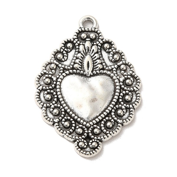 PandaHall Tibetan Style Alloy Pendants, Cadmium Free & Lead Free, Sacred Heart, Antique Silver, 35x24.5x2.5mm, Hole: 2mm, about 219Pcs/1000G...
PandaHall Tibetan Style Alloy Pendants, Cadmium Free & Lead Free, Sacred Heart, Antique Silver, 35x24.5x2.5mm, Hole: 2mm, about 219Pcs/1000G...