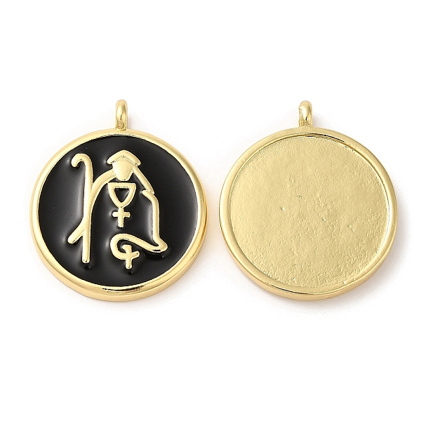 PandaHall Eco-Friendly Brass Enamel Pendants, Lead Free & Cadmium Free, Real 18K Gold Plated, Flat Round Charm, Black, 26x22x3mm, Hole: 2mm...
PandaHall Eco-Friendly Brass Enamel Pendants, Lead Free & Cadmium Free, Real 18K Gold Plated, Flat Round Charm, Black, 26x22x3mm, Hole: 2mm...